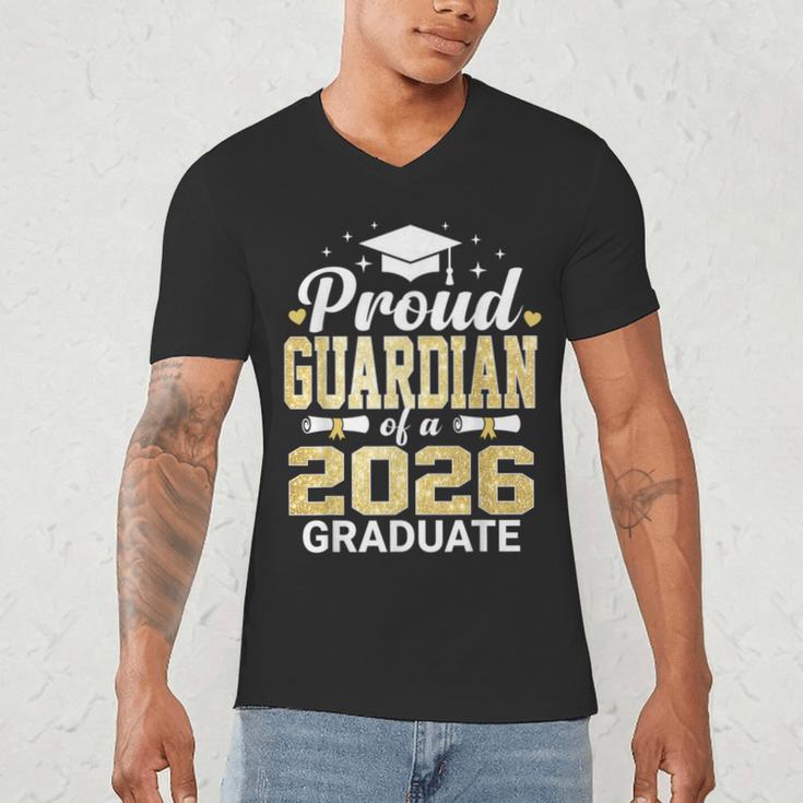 Proud Guardian Of A 2026 Graduate Class Of Graduation Men's V-Neck T-Shirt