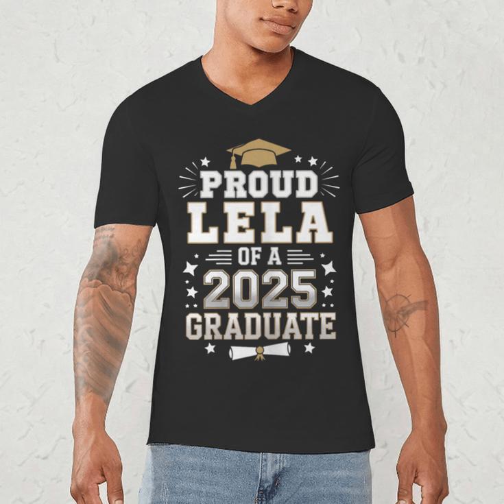 Proud Lela Of A Class Of 2025 Graduate Senior Graduation Men's V-Neck T-Shirt