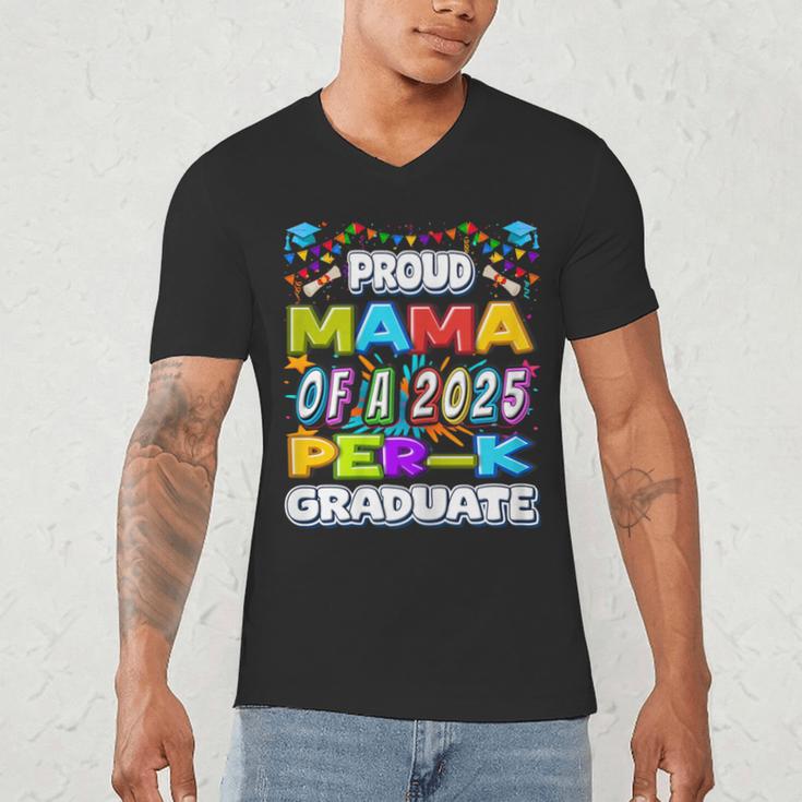 Proud MAMA Of a 2025 PRE-K Graduate -Graduation Men's V-Neck T-Shirt