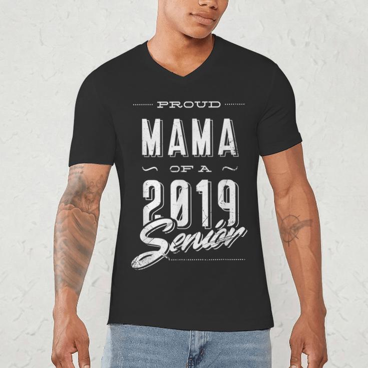 Proud Mama Senior 2019 Mom Graduate Graduation MommyShirt Men's V-Neck T-Shirt