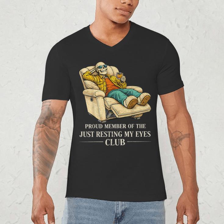 Proud Member Of The Just Resting My Eyes Club Dad Men's V-Neck T-Shirt