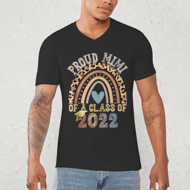 Proud Mimi Of a Class Of 2022 Graduate Graduation Rainbow Men's V-Neck T-Shirt