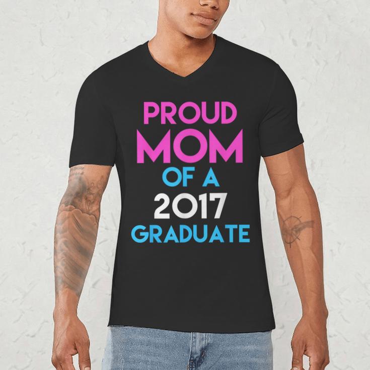 Proud Mom Of A 2017 Graduate Graduation Tee T-Shirt Men's V-Neck T-Shirt