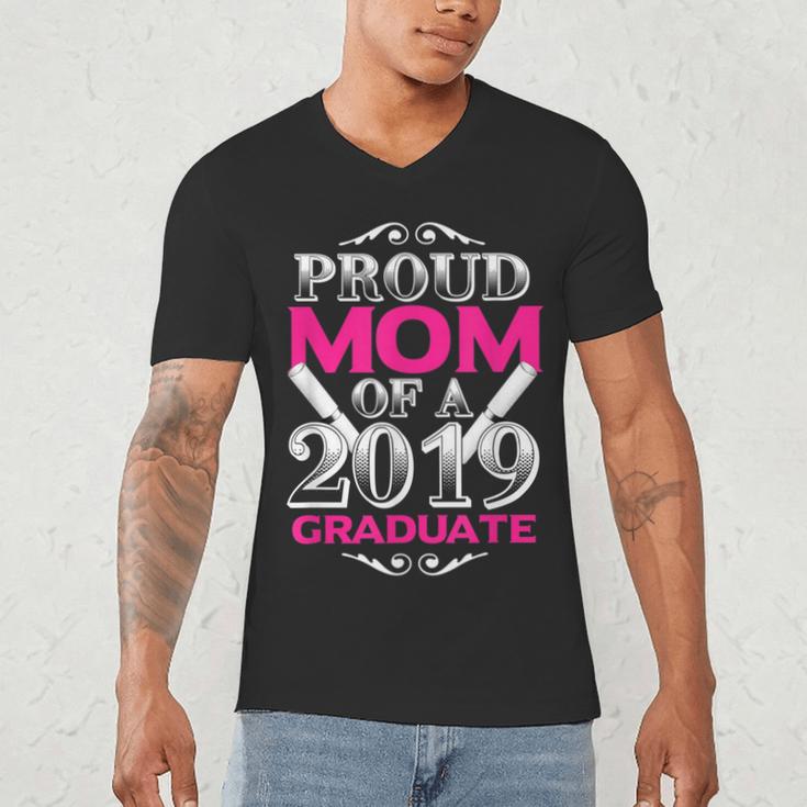 Proud Mom Of 2019 Graduate Class 2019 Tshirt Graduation Men's V-Neck T-Shirt