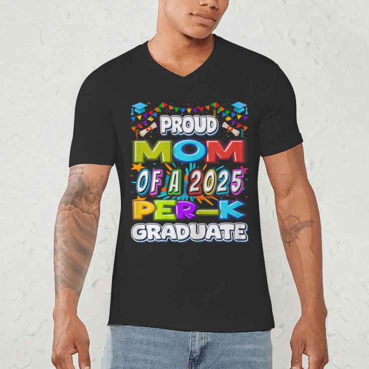 Proud MOM Of a 2025 PRE-K Graduate -Graduation Men's V-Neck T-Shirt