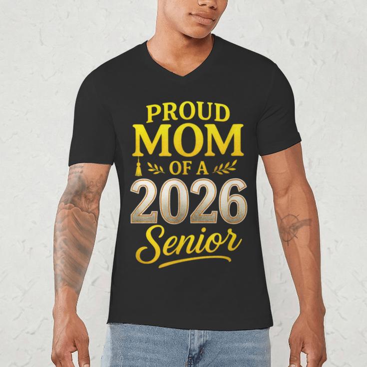 Proud Mom Of A 2026 Senior Graduation Pride Men's V-Neck T-Shirt