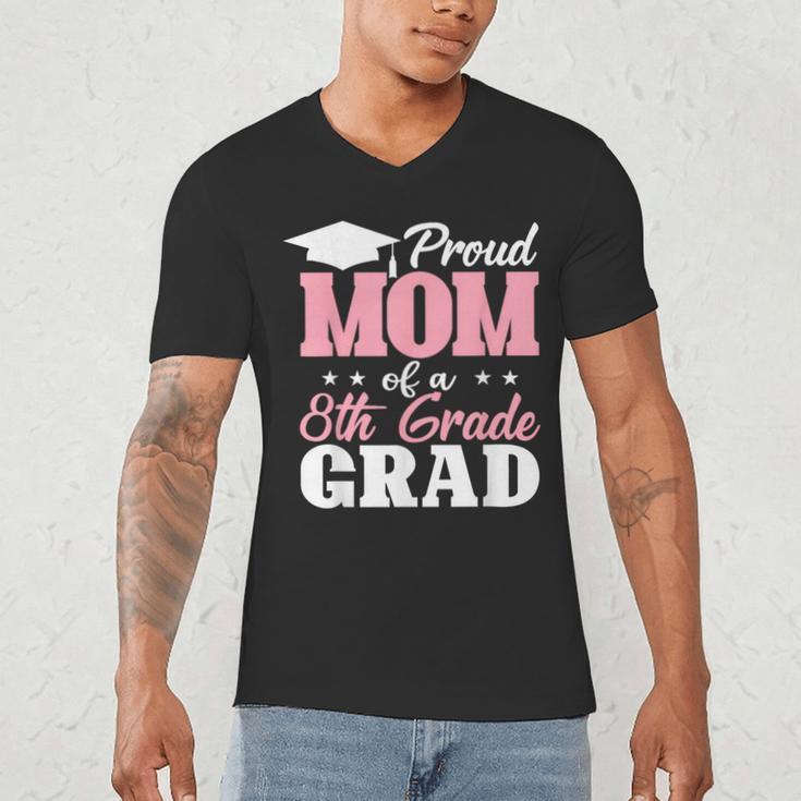 Proud Mom Of An Awesome 8th Grade Graduate 2026 Graduation Men's V-Neck T-Shirt