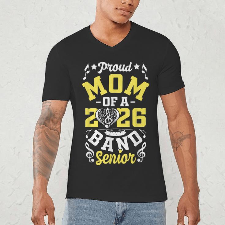 Proud Mom Of a Band Senior 2026 Graduation Men's V-Neck T-Shirt