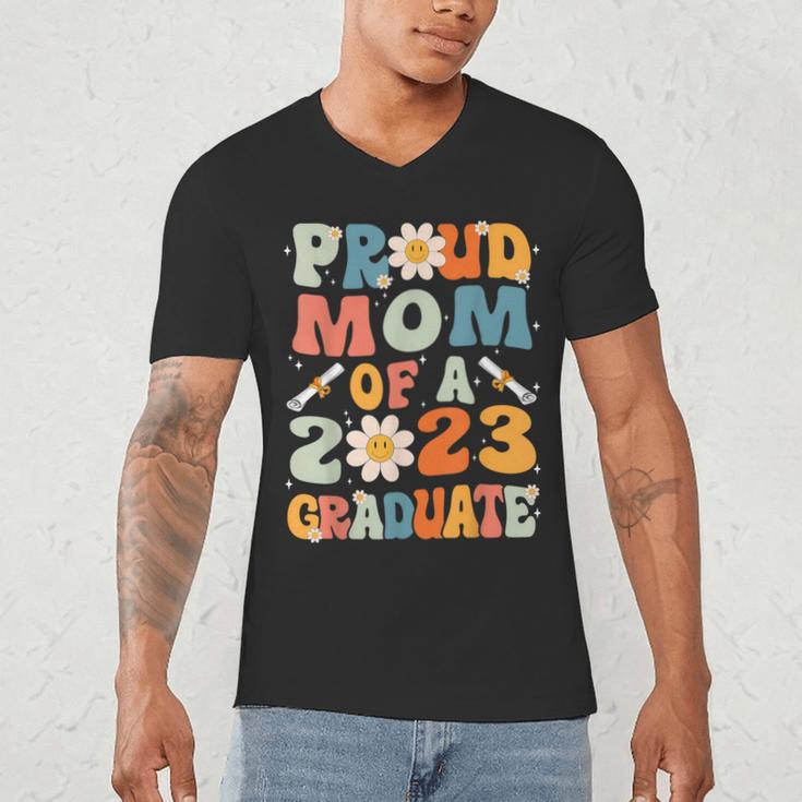 Proud Mom Of A Class Of 2023 Graduated Graduation Women Men's V-Neck T-Shirt