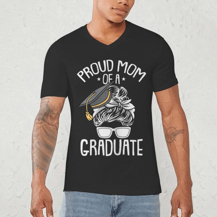 Proud Mom Of A Graduate Graduation Mama Mother Men's V-Neck T-Shirt