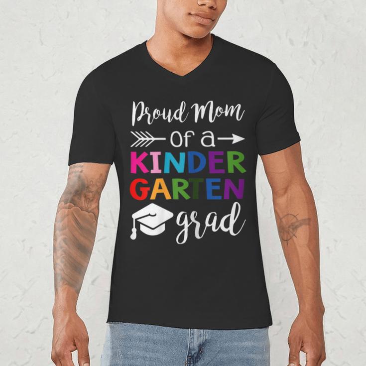Proud Mom Of A Kindergarten Grad Shirt Graduation Men's V-Neck T-Shirt