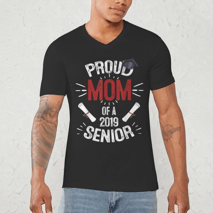 Proud Mom Mother Of a 2019 Graduate TShirt Graduation Men's V-Neck T-Shirt