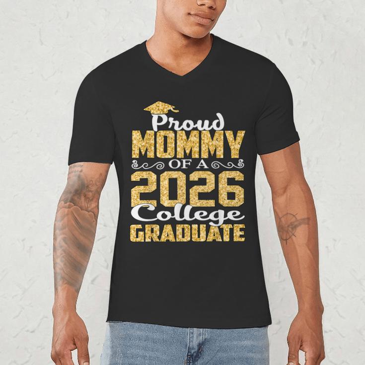 Proud Mommy Of A 2026 College Graduate Shirt Graduation Men's V-Neck T-Shirt