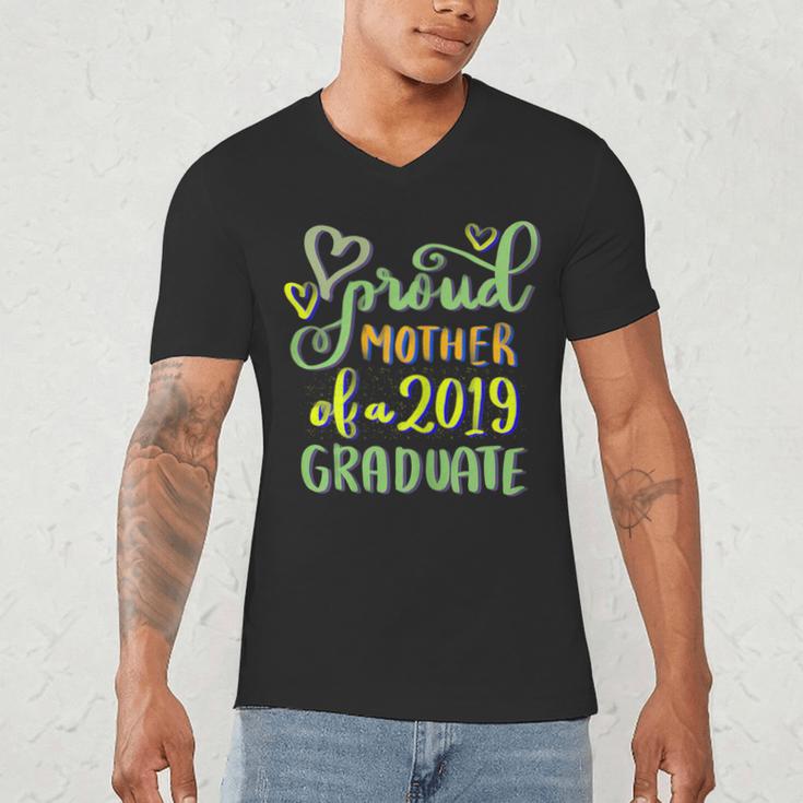 Proud Mother Of a 2019 Graduate Graduation T-Shirt Men's V-Neck T-Shirt