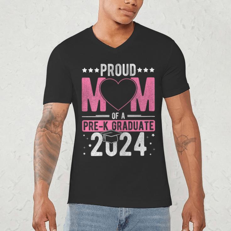 PROUD MUM OF A Pre-K GRAD 2024 Pre-K Graduation 2024 Mom Men's V-Neck T-Shirt