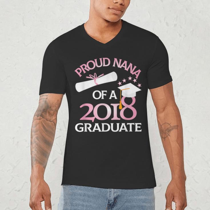 Proud Nana Of a 2018 Graduate Grandmother Graduation Men's V-Neck T-Shirt