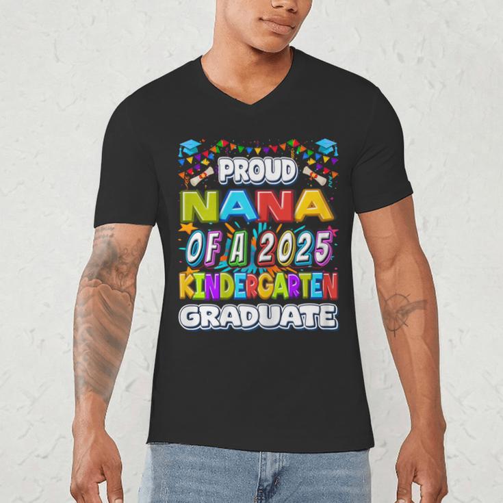 Proud NANA Of a 2025 Kindergarten Graduate Graduation Men's V-Neck T-Shirt