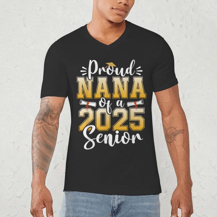 Proud Nana Of A Class Of 2025 Senior Graduation Men's V-Neck T-Shirt Proud Nana Of A Class Of 2025 Senior Graduation Men's V-Neck T-Shirt