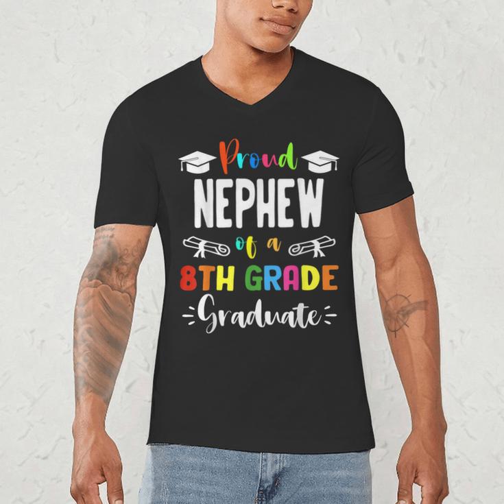 Proud NEPHEW Of A 8th Grade Graduate Graduation 2024 Class Men's V-Neck T-Shirt