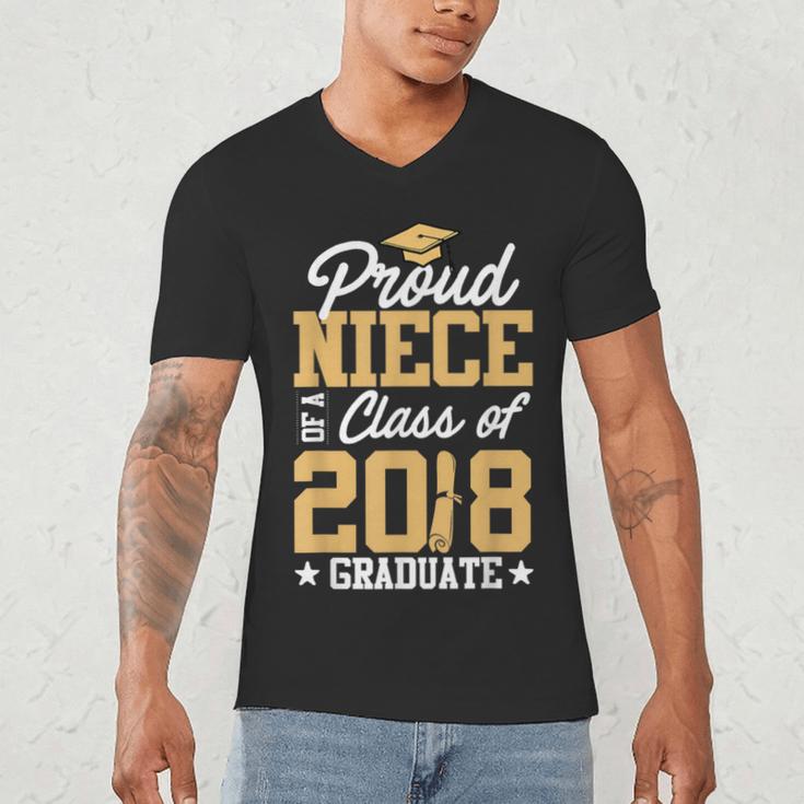 Proud Niece Graduation Shirts For Family 2018 Men's V-Neck T-Shirt