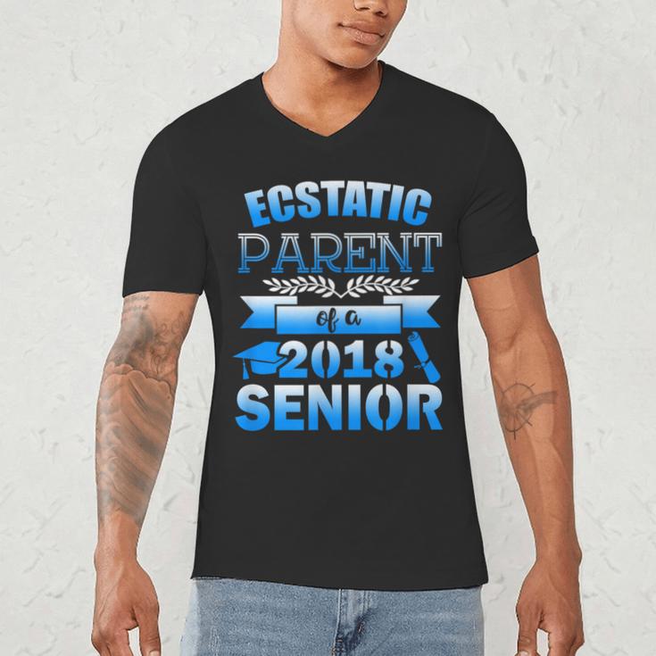 Proud Parent Of a 2018 Senior Graduation Men's V-Neck T-Shirt