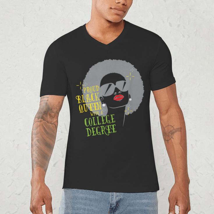 Proud Queen College Graduation Men's V-Neck T-Shirt