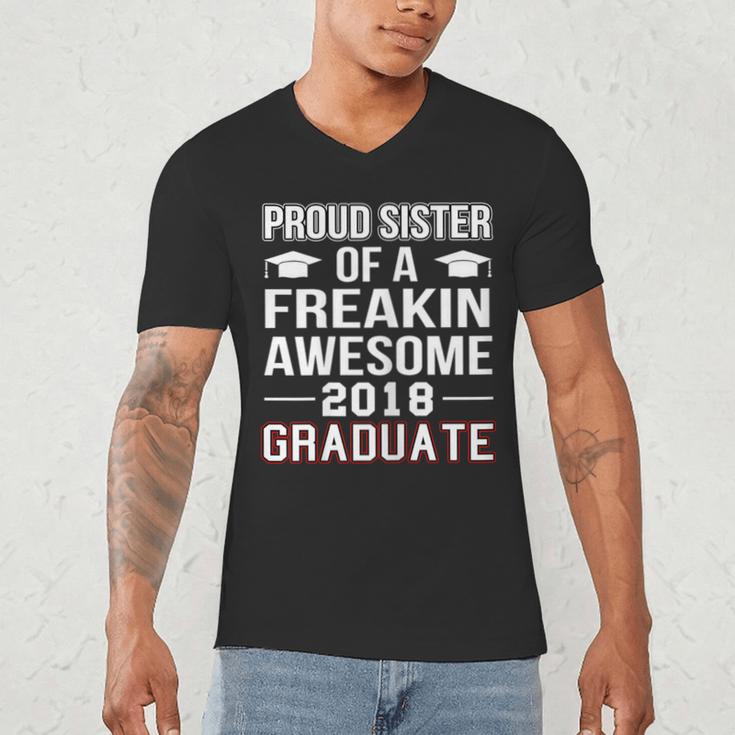 Proud Sister Of A 2018 Graduate Senior GraduationShirt Men's V-Neck T-Shirt
