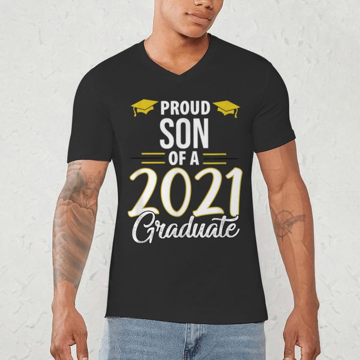 Proud Son Of A 2021 Graduate Graduation Clothes MBA PhD Men's V-Neck T-Shirt
