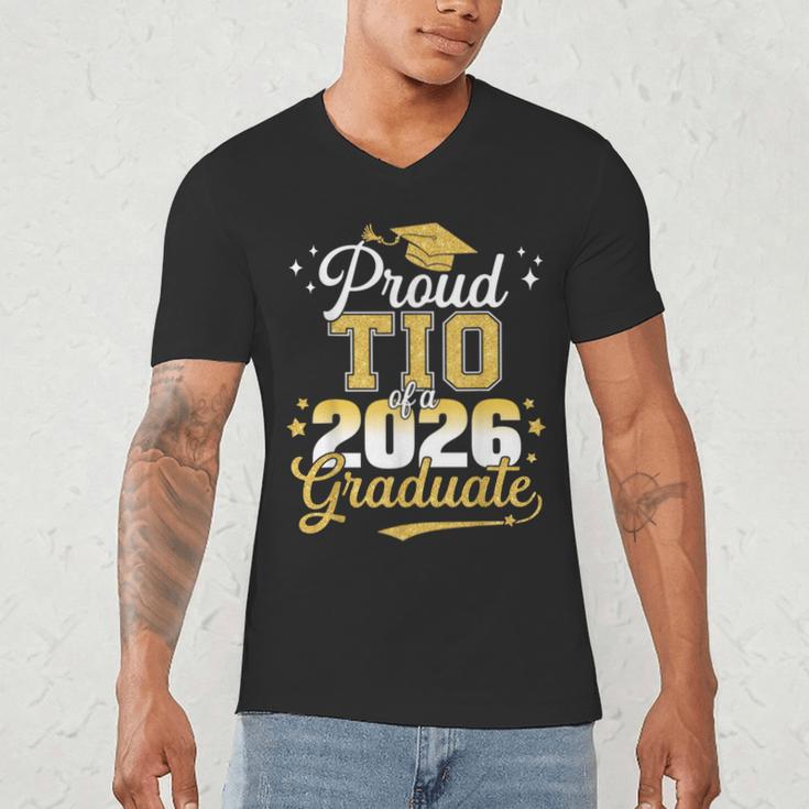Proud TIO Of a Class Of 2026 Graduate Senior Graduation Men's V-Neck T-Shirt