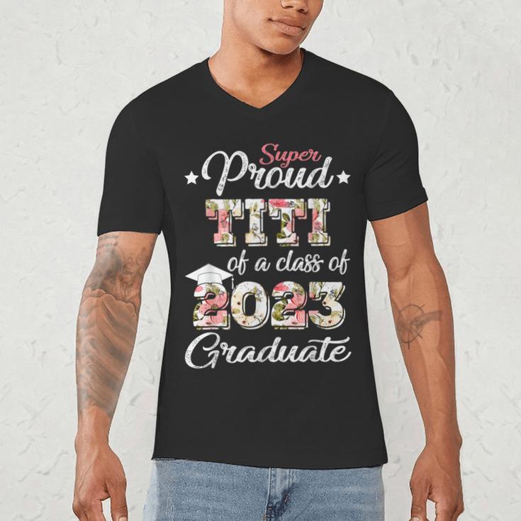Proud Titi Of a 2023 Graduate Class Of 2023 Graduation Men's V-Neck T-Shirt