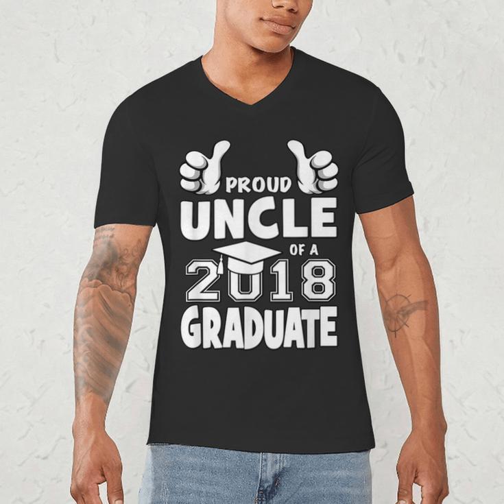 Proud Uncle Of A 2018 Graduate Senior Graduation Shirt Men's V-Neck T-Shirt