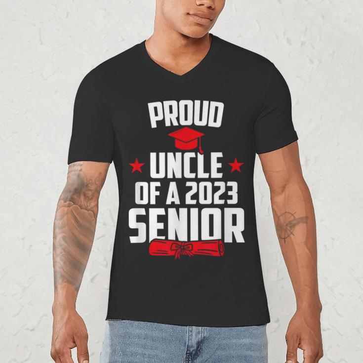 Proud Uncle Of A 2023 Senior Class Of 2023 Graduation Men's V-Neck T-Shirt