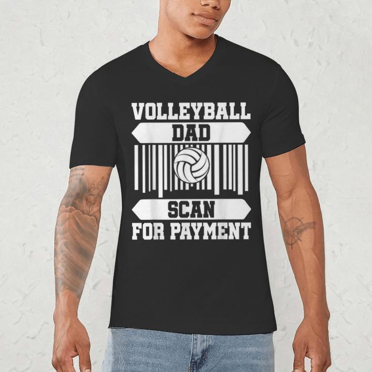 Proud Volleyball Dad Father's Day Men's V-Neck T-Shirt