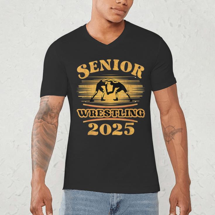 Proud Wrestler Graduation Apparel For Supporters And Seniors Men's V-Neck T-Shirt