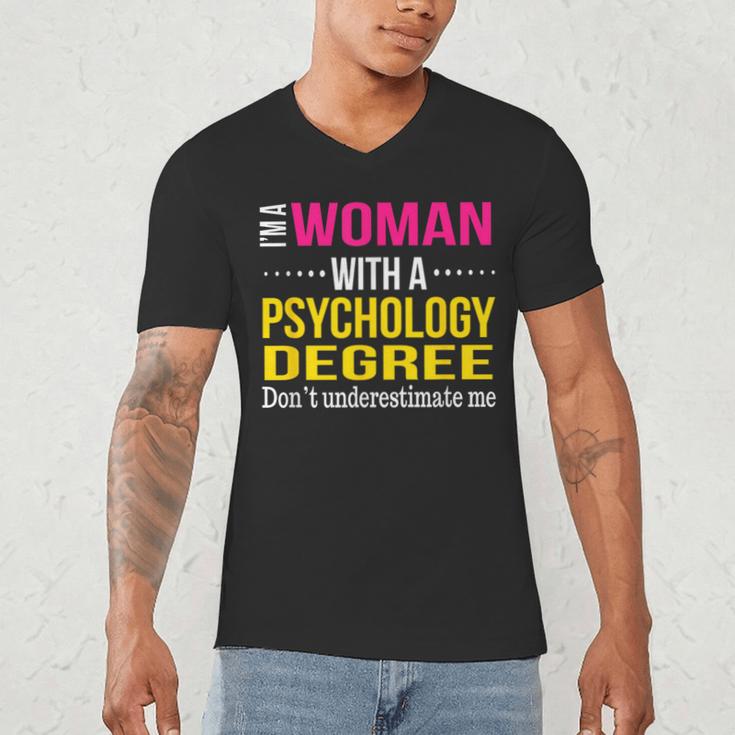 Psychology Degree Major Graduation 2024 Psychologist PsyD Men's V-Neck T-Shirt