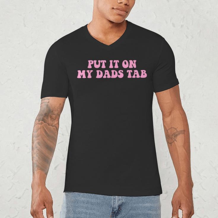 Put It On My Dads Tab Men's V-Neck T-Shirt
