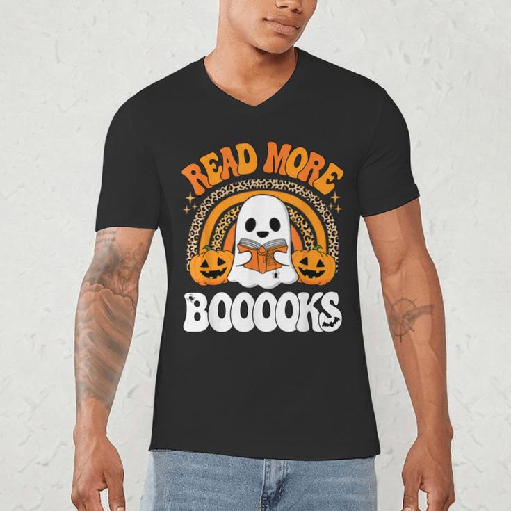 Read More Books Booooks Ghost Pumpkin Cute Teacher Halloween Men's V-Neck T-Shirt Read More Books Booooks Ghost Pumpkin Cute Teacher Halloween Men's V-Neck T-Shirt