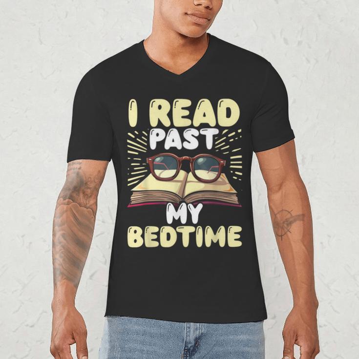 Reading Books For Kids Book Lover Bookworm Librarian Men's V-Neck T-Shirt