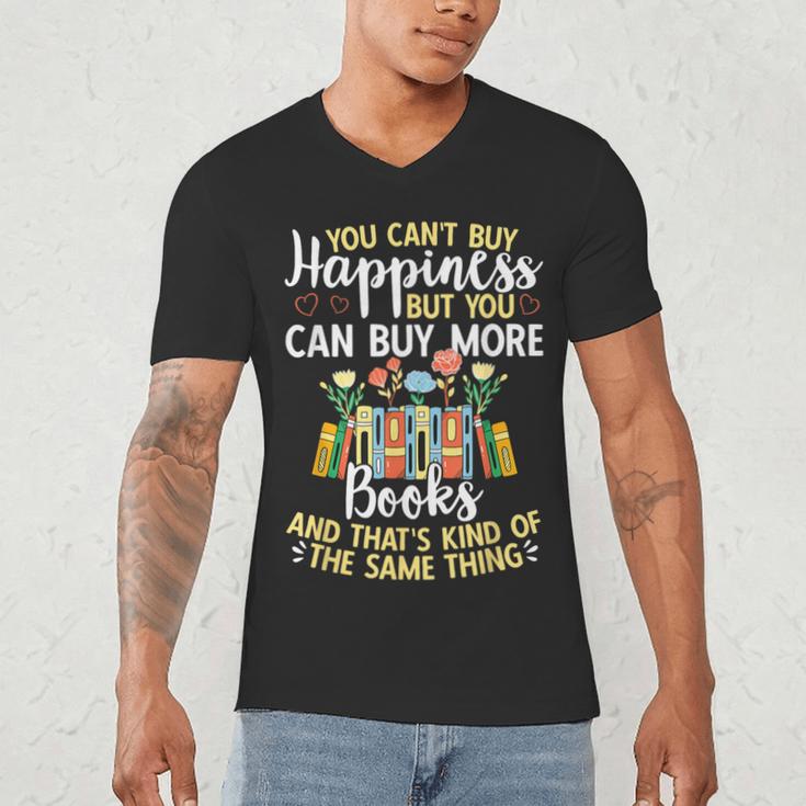 Reading You Can't Buy Happiness But You Can Buy More Books Men's V-Neck T-Shirt