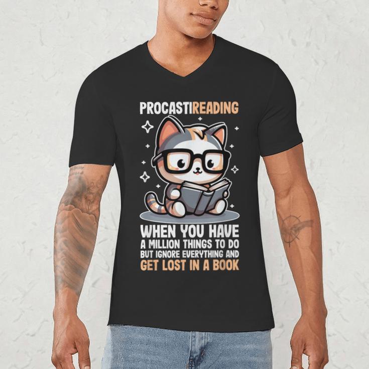 Reading Shirts For Women Bookworm Shirt Book Lover Men's V-Neck T-Shirt