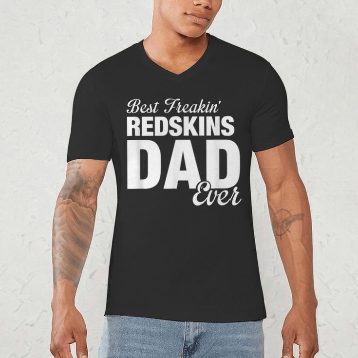 Redskins Goshen Best Freakin' Dad Ever HS Men's V-Neck T-Shirt