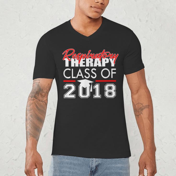 Respiratory Therapy Class Of 2018 Graduation Shirt Women Men Men's V-Neck T-Shirt