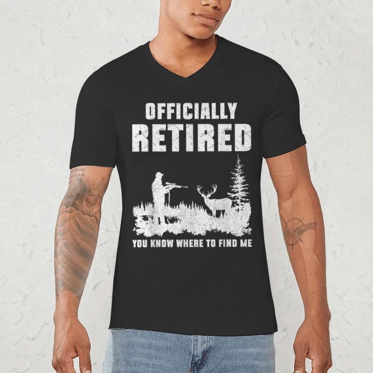 Retirement 2025 Retire Deer Hunting Retired For Dad Men's V-Neck T-Shirt Retirement 2025 Retire Deer Hunting Retired For Dad Men's V-Neck T-Shirt