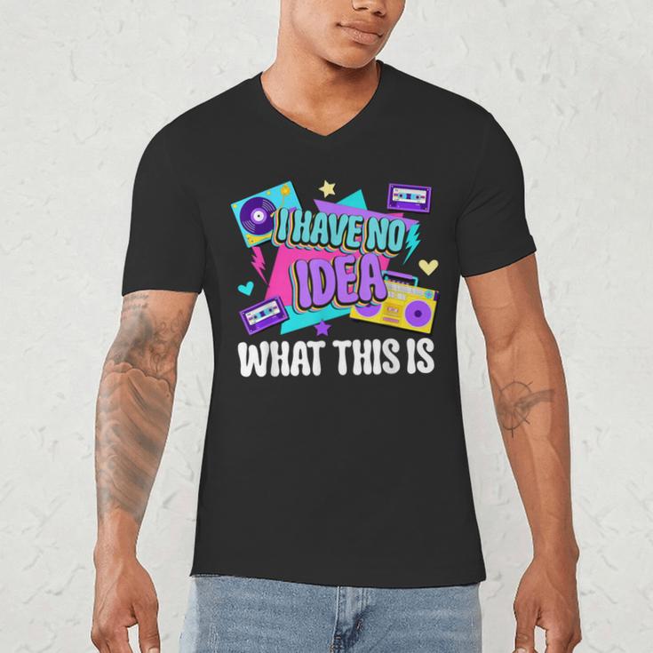 Retro 80s Style 90s Pop Fashion Nostalgia Eighties Music Men's V-Neck T-Shirt Retro 80s Style 90s Pop Fashion Nostalgia Eighties Music Men's V-Neck T-Shirt