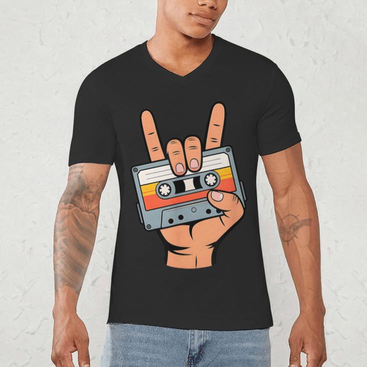 Retro Cassette Tape For 80s & 90s Nostalgia Men's V-Neck T-Shirt