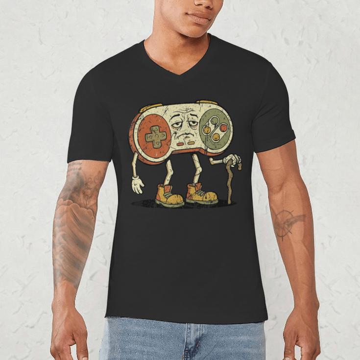 Retro Gamer 80s 90s Gaming Nostalgia Video Game Men Men's V-Neck T-Shirt Retro Gamer 80s 90s Gaming Nostalgia Video Game Men Men's V-Neck T-Shirt