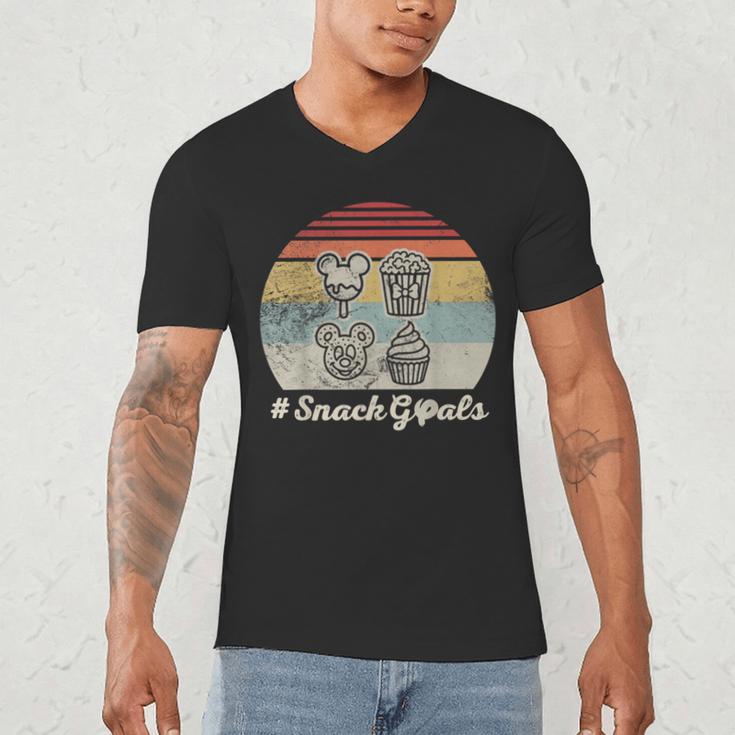 Retro Snack Goals Icon Nostalgia Men's V-Neck T-Shirt
