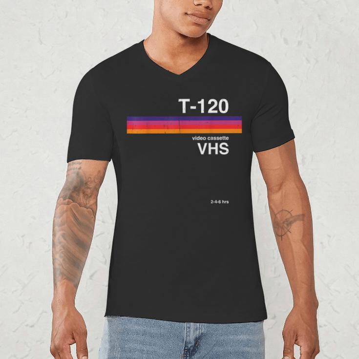Retro VHS Tape Graphics 80s 90s Nostalgia Costume Men's V-Neck T-Shirt