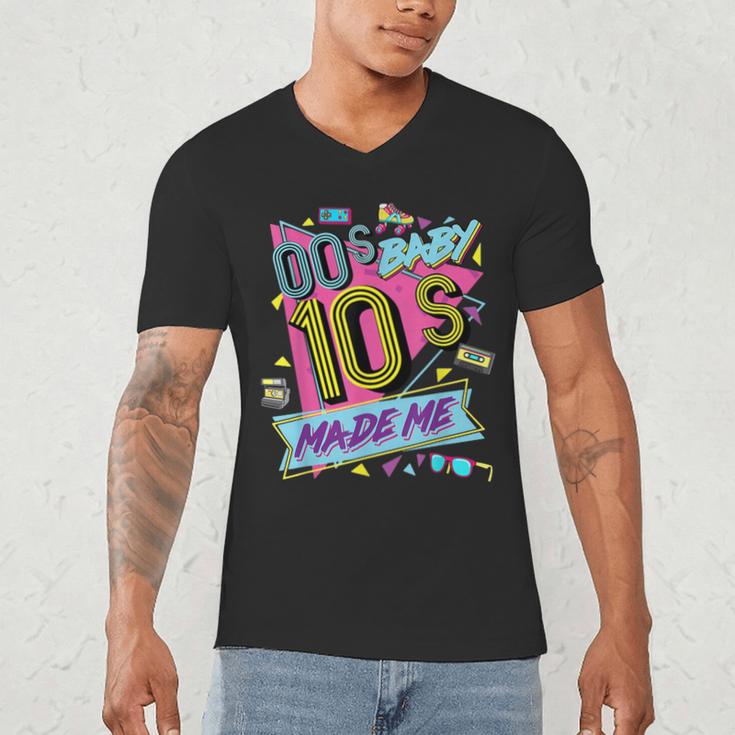 Retro Vintage 00's Baby 10's Made Me Nostalgia Classic Men's V-Neck T-Shirt