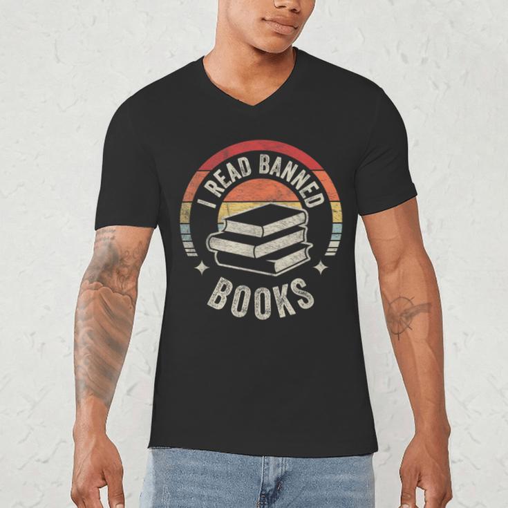 Retro Vintage Banned Books Shirt I Read Banned Books Men's V-Neck T-Shirt Retro Vintage Banned Books Shirt I Read Banned Books Men's V-Neck T-Shirt